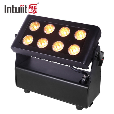ABS ব্যাটারি চালিত LED স্টেজ লাইট 72W Rgbw+UV 4 ইন 1 ওয়্যারলেস LED আপলাইট