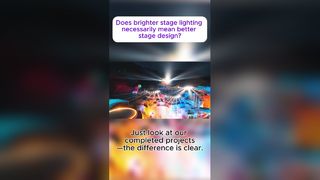 উজ্জ্বল মঞ্চ আলো অগত্যা ভাল মঞ্চ নকশা মানে?
