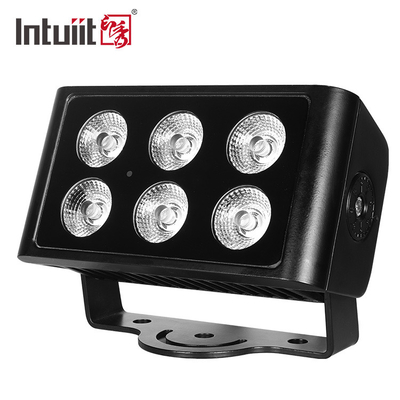 DMX512 6x5W RGBW 4in1 IP65 ওয়াটারপ্রুফ ডিজে বিয়ের স্টেজ সিটি ওয়াল ওয়াশার আউটডোর এলইডি ওয়াশ ফ্লাড লাইট