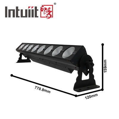 8 * 15W আরজিবি 3 ইন 1 ইনডোর সিওবি পিক্সেল লাইট বার ডিএমএক্স কন্ট্রোল এলইডি ওয়াল ওয়াশার
