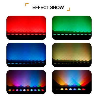 10* Tri 9W 3 ইন 1 হাই লুমিন্যান্স ফ্লাড লাইট আউটডোর Dmx512 LED ওয়াল ওয়াশার স্পট লাইট