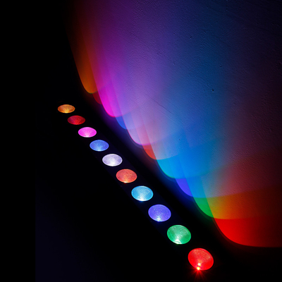 10x9W RGB DMX 3in1 LED ওয়াল ওয়াশ লাইট লিনিয়ার বার ওয়াশার স্টেজ আলো