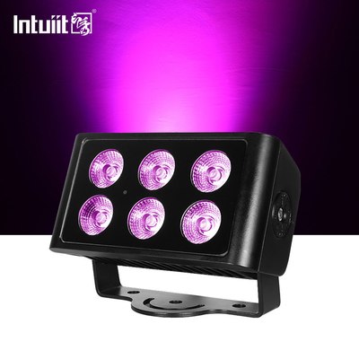6x5W 4in1 RGBW LED DMX ওয়াল ওয়াশ লাইট আইপি 65 বহিরঙ্গন LED শহরের রঙের আলো স্টেজ পারফরম্যান্স ডিজে পার্টি লাইট