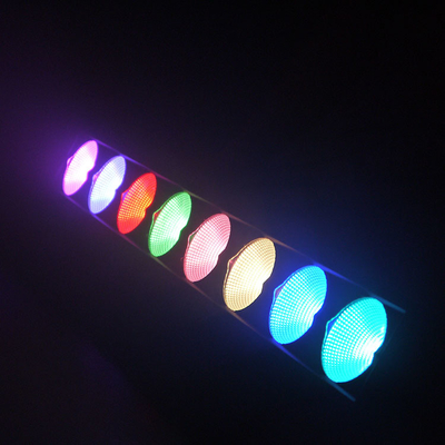 8*15W Rgb 3in1 জুম বার LED পিক্সেল লাইট রেইনবো এফেক্ট জুম সুইপার ওয়াশ স্টেজ কনসার্ট বিবাহ
