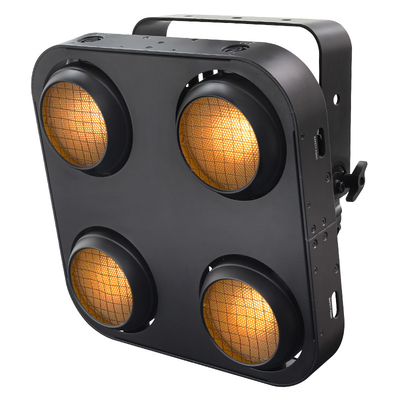 LED ব্লাইন্ডার লাইট 4x90W LED COB স্টেজ আলো অ্যাম্বার এবং উষ্ণ সাদা LED শ্রোতা ব্লাইন্ডার লাইট ইন ডিজে মিউজিক বার