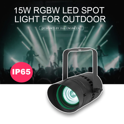 স্পট লাইট 15W DMX512 RGBW সংকীর্ণ বিম দিকনির্দেশক ল্যান্ডস্কেপ বাগান হালকা ইয়ার্ড বাগান লন ওয়াল প্যাটিও জন্য