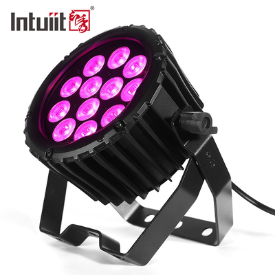 LED Par 12x3W RGBW ফুল কালার 4IN1 RGBW 4IN1 পার্টি Par Light Led Flat Par Wall Washer Light