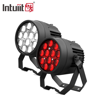 12x10W শক্তিশালী ডিস্কো লাইট DMX 512 সাউন্ড অ্যাক্টিভেটেড এলইডি পার ক্যান স্টেজ লাইট