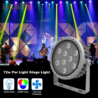 IP65 72W আরজিবিডাব্লু 4 ইন 1 এলইডি গার্ডেন স্পটলাইট