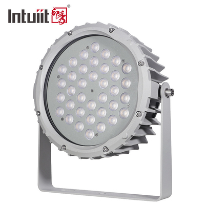 72w RGBW DMX512 জলরোধী LED ফ্লাড লাইট বাইরের ল্যান্ডস্কেপ গার্ডেন রাউন্ড স্টেজ পার লাইট