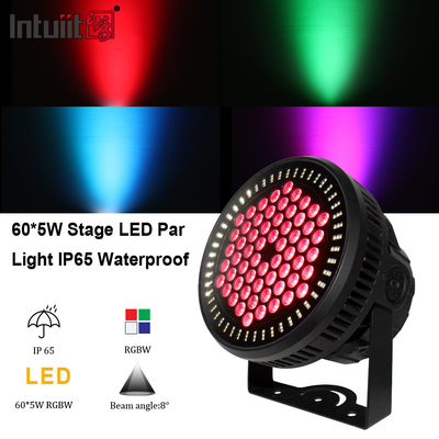 উচ্চ ক্ষমতা RGBW LEDs 60 পার লাইট DMX512 60x12W ডিস্কো বিম পার্টি হালকা স্তর আলো সিলিং বার জন্য