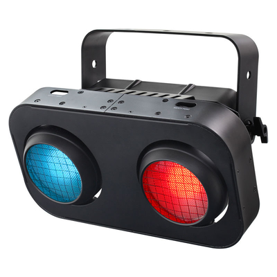 Dmx512 স্ট্রোব অ্যাম্বার উষ্ণ সাদা 2x90W 2 চোখ নেতৃত্বাধীন শ্রোতা ব্লাইন্ডার হালকা নেতৃত্বাধীন কোব ব্লাইন্ডার