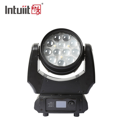 LED 12x10W 4in1 RGBW ওয়াশার জুম ডিজে ডিস্কো নাইট ক্লাব বিয়ের জন্য হেড স্টেজ লাইট