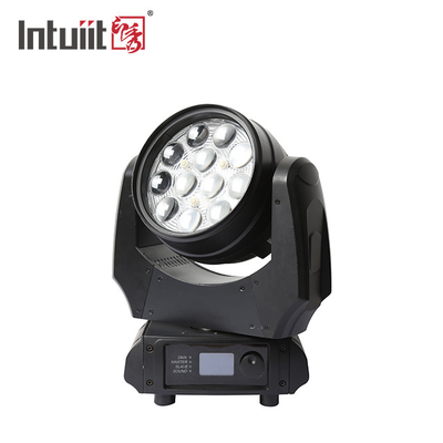 LED 12x10W 4in1 RGBW ওয়াশার জুম ডিজে ডিস্কো নাইট ক্লাব বিয়ের জন্য হেড স্টেজ লাইট