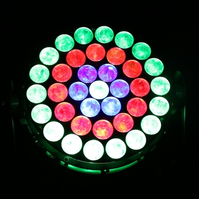 37x10W RGBW 4in1 LED ওয়াশ স্টেজ আলোকসজ্জা DMX পেশাদার ডিজে লাইট 370W জুম পার্টির জন্য হেড লাইট