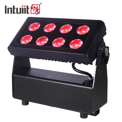 8X15W RGBW 4-ইন-1 LED আপলাইট ব্যাটারি চালিত স্টেজ লাইট ডিজে লাইট রিমোট এবং ডিএমএক্স কন্ট্রোল