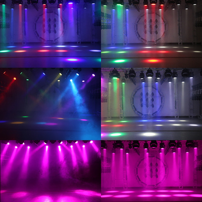 LED স্টেজ লাইট 19x10W DMX RGBW 4in1 জুম LED ওয়াশ ওয়াল মুভিং হেড লাইট ডিজে বার ডিস্কো ক্লাব কনসার্টের জন্য