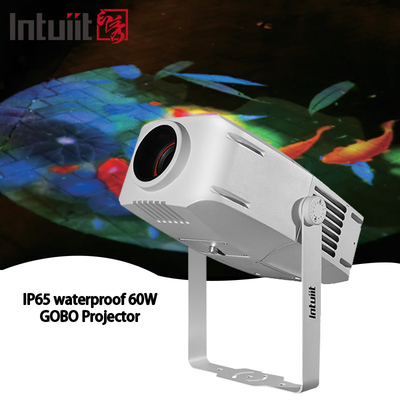 গোবো প্রজেক্টর বিজ্ঞাপন আলো 60W LED সাইন ওয়াল প্রজেকশন ল্যাম্প বহিরঙ্গন জলরোধী