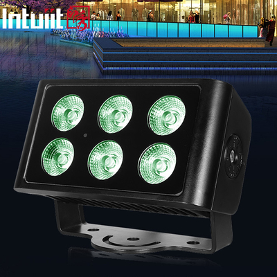 6x5W 4in1 বহিরঙ্গন dmx rgbw IP65 নেতৃত্বাধীন প্রাচীর ওয়াশার নেতৃত্বাধীন বন্যা আলো