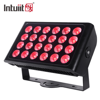 24PCS 10W ওয়াটারপ্রুফ LED ওয়াল ওয়াশার লাইট হাই পাওয়ার LED ফ্লাড লাইট RGBW LED সিটি কালার লাইট