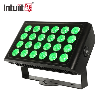 24PCS 10W ওয়াটারপ্রুফ LED ওয়াল ওয়াশার লাইট হাই পাওয়ার LED ফ্লাড লাইট RGBW LED সিটি কালার লাইট