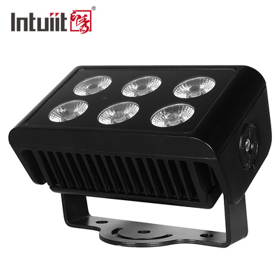 DMX512 6x5W RGBW 4in1 IP65 ওয়াটারপ্রুফ ডিজে বিয়ের স্টেজ সিটি ওয়াল ওয়াশার আউটডোর এলইডি ওয়াশ ফ্লাড লাইট