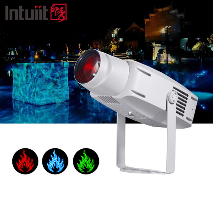 ল্যান্ডস্কেপিং 400W লোগো গোবো প্রজেক্টর ল্যাম্প বহিরঙ্গন পরিবেষ্টিত ডায়নামিক রিপল প্যাটার্ন তরঙ্গ বিজ্ঞাপন আলো