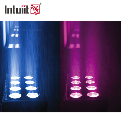 8*15W RGBW 4 ইন 1 ব্যাটারি চালিত LED স্কয়ার পার লাইট আউটডোর ওয়াটারপ্রুফ স্টেজ লাইট ডিএমএক্স কন্ট্রোল ডিজে ডিস্কো সরঞ্জাম আলো