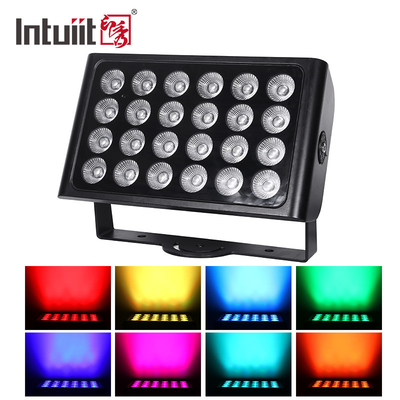 8X15W RGBW 4-ইন-1 LED ওয়াটারপ্রুফ ফ্লাডলাইট DMX কন্ট্রোল ফ্ল্যাট স্পটলাইট ব্যাকগ্রাউন্ড ওয়াল ওয়াশ লাইট স্টেজ লাইট