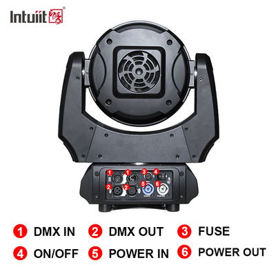 LED স্টেজ লাইট 19x10W DMX RGBW 4in1 জুম LED ওয়াশ ওয়াল মুভিং হেড লাইট ডিজে বার ডিস্কো ক্লাব কনসার্টের জন্য