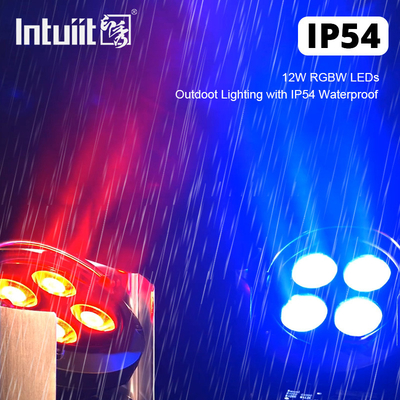 8X15W শহরের রঙের আলো RGBW 4in1 IP54 জলরোধী দেয়াল ওয়াশার আলো ডিজে বার আউটডোর কনসার্ট মঞ্চের জন্য ব্যাটারি চালিত