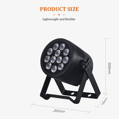 LED Par Light 12*20W 6 in 1 RGBWA-UV Par Can স্টেজ লাইট পার্টি বার KTV এফেক্ট ডিজে আলো