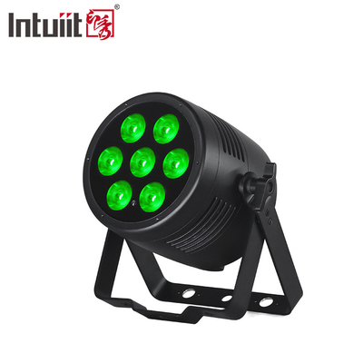 ওয়াটারপ্রুফ ওয়্যারলেস ডিএমএক্স আউটডোর 7x20W আরজিবিডাব্লুএ ইউভি 6 ইন 1 আইপি 65 এলইডি পার লাইট আপলাইট বহিরাগত