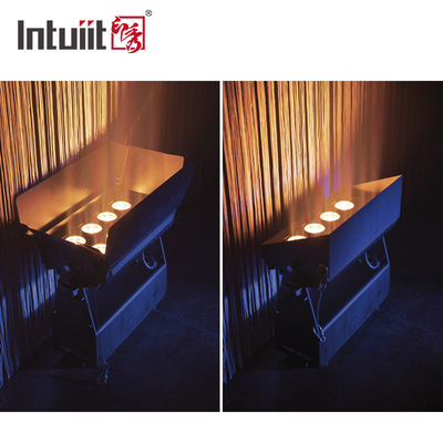 DMX512 8x10w RGBW 4in1 IP65 ওয়াটারপ্রুফ ডিজে বিয়ের স্টেজ সিটি ওয়াল ওয়াশার আউটডোর এলইডি ওয়াশ ফ্লাড লাইট