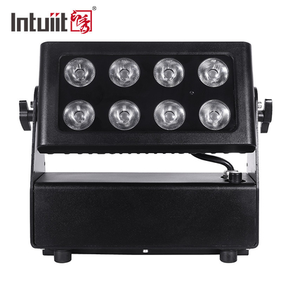 DMX512 8x10w RGBW 4in1 IP65 ওয়াটারপ্রুফ ডিজে বিয়ের স্টেজ সিটি ওয়াল ওয়াশার আউটডোর এলইডি ওয়াশ ফ্লাড লাইট