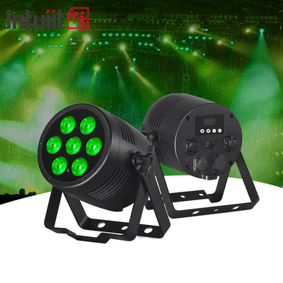 ওয়াটারপ্রুফ ওয়্যারলেস ডিএমএক্স আউটডোর 7x20W আরজিবিডাব্লুএ ইউভি 6 ইন 1 আইপি 65 এলইডি পার লাইট আপলাইট বহিরাগত