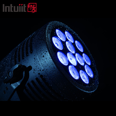 জলরোধী 12x20w RGBWA UV 6IN1 LED Par Light আউটডোর IP65 DMX512 Par Can Lighting Stage Par