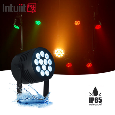 জলরোধী 12x20w RGBWA UV 6IN1 LED Par Light আউটডোর IP65 DMX512 Par Can Lighting Stage Par