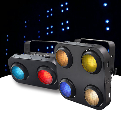 200W Cob LED Par Can Stage Light উষ্ণ সাদা বা RGB 2 চোখ LED ব্লাইন্ডার লাইট DMX শ্রোতা লাইট