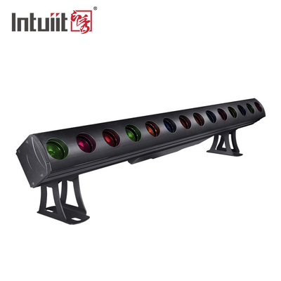 আউটডোর 14x15W ল্যাম্প ওয়াল ওয়াশ লাইট আইপি 65 ডিএমএক্স কন্ট্রোল আরজিবিডাব্লু নেতৃত্বাধীন ওয়াল ওয়াশার এফেক্ট স্টেজ লাইট বার ডিস্কো পার্টির জন্য