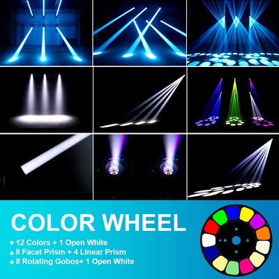 প্রস্তুতকারক পাইকারি 200W LED Beam Moving Head 8 + 4 প্রিজম ডিএমএক্স স্টেজ লাইট ডিজে ডিস্কো বার পার্টির জন্য