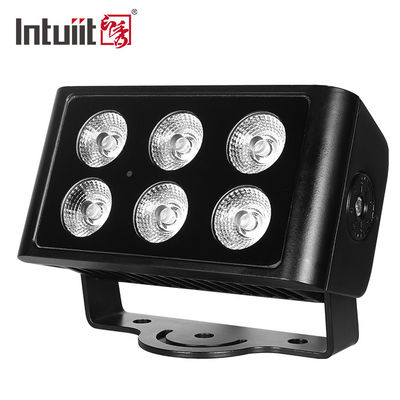আউটডোর ওয়াটারপ্রুফ 6x5W সিটি কালার LED ওয়াল ওয়াশার লাইট 4in1 RGBW ফ্লাডলাইট হোটেল ও বিল্ডিংগুলির জন্য DMX512 কন্ট্রোল মোড