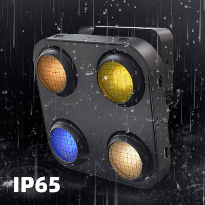 IP65 2in1 অ্যাম্বার ও উষ্ণ সাদা জলরোধী কোব স্টেজ ব্লাইন্ডার লাইট 4x90W 4আইস অডিয়েন্স Dmx512 LED COB ব্লাইন্ডার লাইট