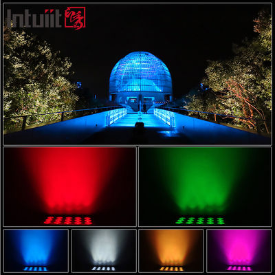 ১৫x৫W RGBW ৪-ইন-১ IP65 আউটডোর LED ফ্লাড লাইট — বাগান, স্টেজ এবং বিল্ডিং লাইটিংয়ের জন্য DMX512 জলরোধী ওয়াইড বিম