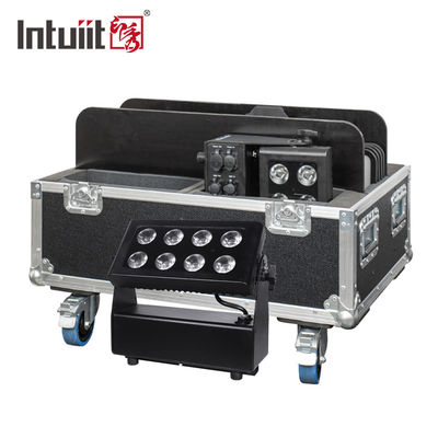 8x15W RGBW ওয়াটারপ্রুফ ইভেন্ট ওয়াশ DMX ব্যাটারি চালিত LED স্টেজ লাইট ওয়্যারলেস ব্যাটারি আপলাইট