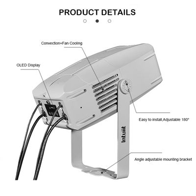 100W আউটডোর জলরোধী LED প্রজেক্টর ওয়াটার ওয়েভ নীল ডায়নামিক রিপল স্টেজ ইফেক্ট গোবো লাইট প্রজেকশন লাইট