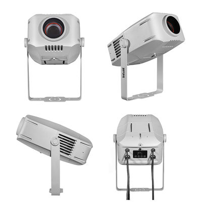 200W জলরোধী Ip65 আউটডোর ইনডোর কাস্টম বিজ্ঞাপন গোবো এলইডি জুম লোগো প্রজেক্টর লাইট