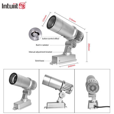 60 ওয়াট আউটডোর গোবো প্রজেকশন লাইট বিজ্ঞাপন সাইন লাইট ওয়াটারপ্রুফ ঘোরানো নেতৃত্বাধীন সাইন প্রজেক্টর প্যাটার্ন দরজা লোগো স্পটলাইট