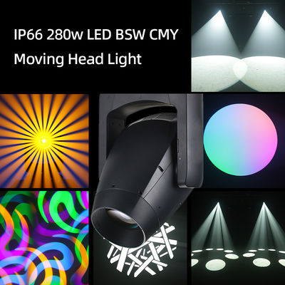 280W LED আউটডোর আইপি 66 ওয়াটারপ্রুফ সিএমওয়াই বিম স্পট ওয়াশ বিএসডাব্লু মুভিং হেড লাইট LED মুভিং হেড বিম লাইট