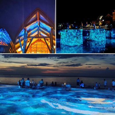 400 ওয়াট LED আউটডোর আইপি 65 ওয়াটার রিপল গোবো প্রজেক্টর মহাসাগর রিপল LED ওয়াটার ওয়েভ লাইট ইফেক্ট স্টেজ লাইট